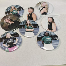 Load image into Gallery viewer, 3.5" Buttons, great for team sports photos, memorials and more