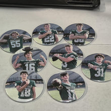 Load image into Gallery viewer, 3.5" Buttons, great for team sports photos, memorials and more