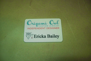 Custom printed, personalized name badge