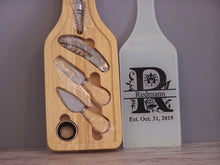 Load image into Gallery viewer, Personalized Cheese and wine set, wine set, wedding gift, realtor gift