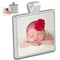 Load image into Gallery viewer, Square  Bezel Jewelry Pendant