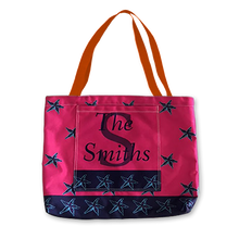 Load image into Gallery viewer, Personalized Beach Bag Pocket Tote