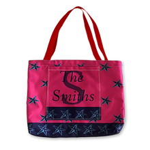 Load image into Gallery viewer, Personalized Beach Bag Pocket Tote