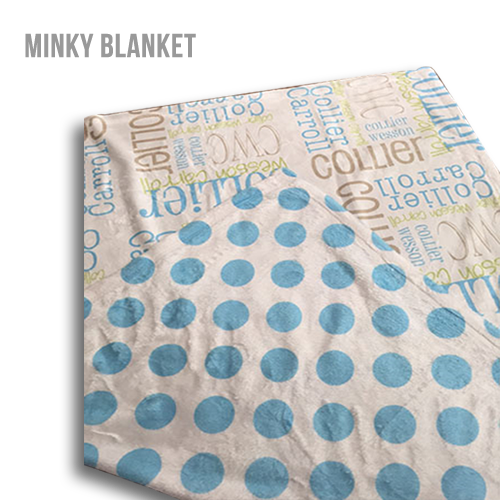 30x40 Personalized Minky Baby Blanket