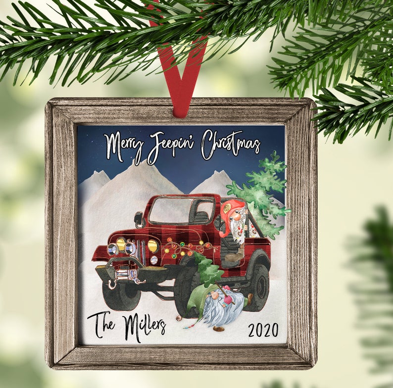 Merry Jeepin' Christmas, Christmas Ornament