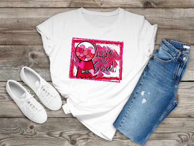 Love Is Sweet custom t-shirt, Valentine Shirt, Funny shirt